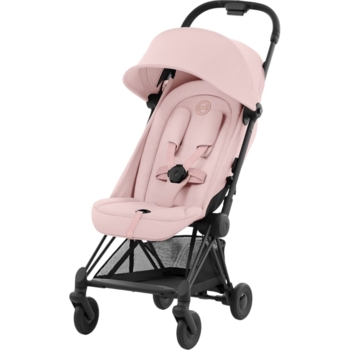 Прогулянкова коляска Cybex Coya Matt Black Peach Pink (522004345) - Pampik