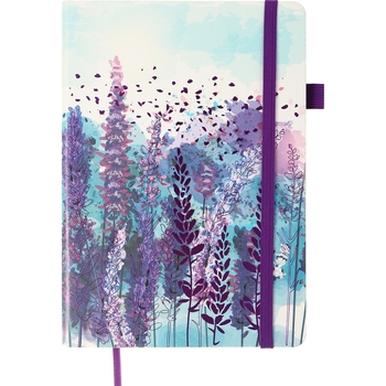 Блокнот деловой Buromax Cherie А5 96 л. в точку обложка искусственная кожа фиолетовый (BM.295305-07) - Pampik