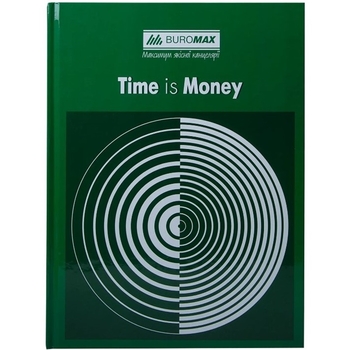 Книга учета Buromax Time is money 96 листов в ячейку А4 зеленый (BM.2400-104) - Pampik