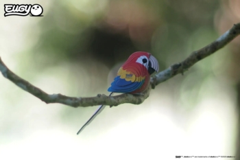 Збірна 3Д модель Eugy Зоопарк Папуга Ара (XEG-023) - Pampik - 9