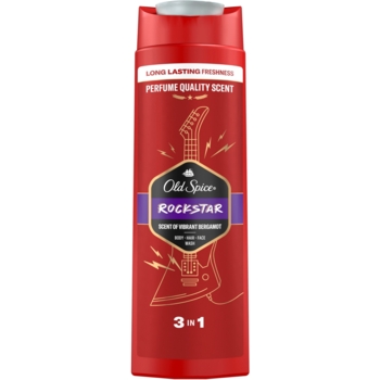 Гель для душу та шампунь Old Spice 3 в 1 Rockstar, 400 мл - Pampik