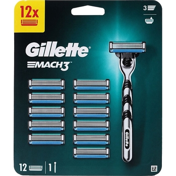 Станок для гоління Gillette Mach 3 з 12 змінними картриджами - Pampik - 2