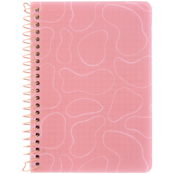 Блокнот на спіралі Axent клітинка 80 аркушів рожевий (8463-2-A) - Pampik