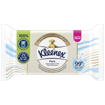Папір туалетний вологий Kleenex Pure, 38 шт. - Pampik