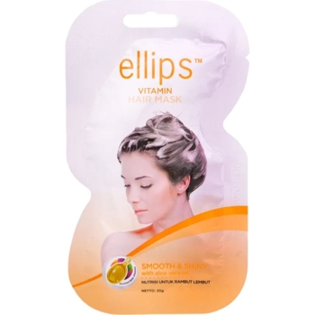 Маска для волос Ellips Vitamin Hair Mask Smooth & Shiny With Aloe Vera Oil 20 г - Pampik