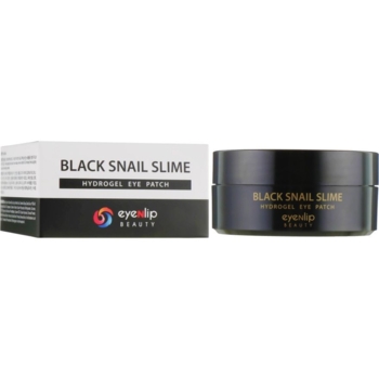 Патчи для зоны под глазами Eyenlip Black Snail Slime Hydrogel Eye Patch 60 шт. - Pampik