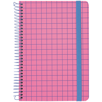 Блокнот на спіралі Axent А5 клітинка 120 аркушів рожевий (8460-2-A) - Pampik