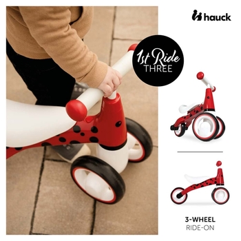 Біговел дитячий Hauck 1st Ride Three Ladybug red (80301-5) - Pampik - 8
