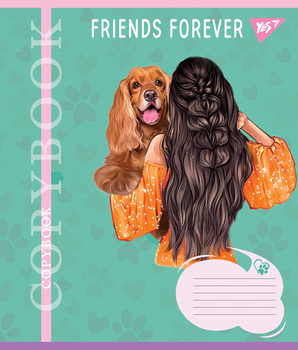 Набір зошитів Yes Friends forever А5, в лінійку, 24 аркуші, 20 шт. (67040) - Pampik - 2