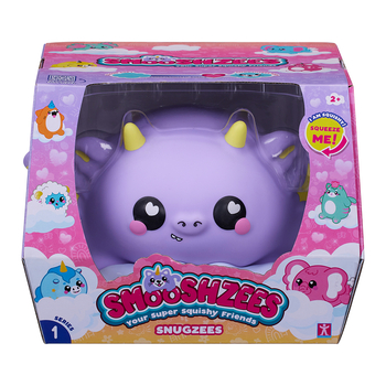 Іграшка-антистрес Smooshzees Snugzees Дракон Паффін колекційна фіолетова (8234) - Pampik - 4