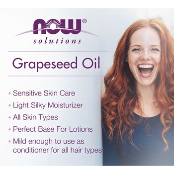 Олія виноградних кісточок Now Solutions Grapeseed Oil 118 мл - Pampik - 3