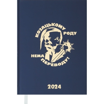 Ежедневник датированный Buromax Heroes 2024 A5 синий (BM.2189-02) - Pampik