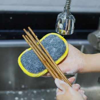 Губка LoveYouHome скрабирующая для посуды и уборки 17х10 см (LYH9005) - Pampik - 7