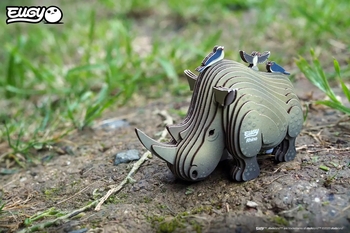 Збірна 3Д модель Eugy Зоопарк Носоріг (XEG-076) - Pampik - 7