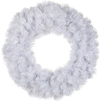 Вінок штучний декоративний Triumph Tree Icelandic iridescent білий 60 см - Pampik