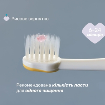 Зубная щетка Chicco для первых зубов, 2 шт. , желтая с сиреневым - Pampik - 5