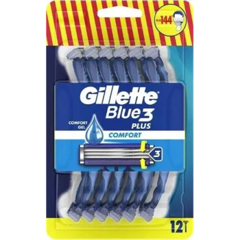 Одноразові станки для гоління Gillette Blue3 Comfort, 12 шт. - Pampik