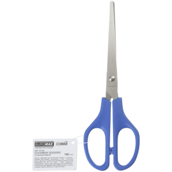 Ножицi офiснi Buromax Jobmax 180 мм блакитні (BM.4536) - Pampik