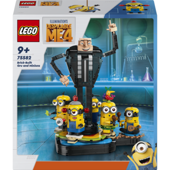 Конструктор LEGO Despicable Me Ґру й посіпаки з кубиків, 839 деталей (75582) - Pampik