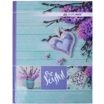 Книга обліку Buromax Romantic 96 аркушів в клітинку А4 бірюзовий (BM.2400-306) - Pampik