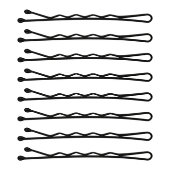 Набір фрезерних невидимок для волосся SPL, 5.5 см, 24 шт., чорний (3010-0055) - Pampik - 3