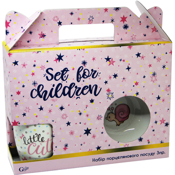 Набір дитячого посуду GGP Teddy Girl порцеляна 3 предмети (76001662) - Pampik - 8