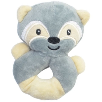 Іграшка розвиваюча Lindo з м’яким кільцем Єнот (F 1021) - Pampik