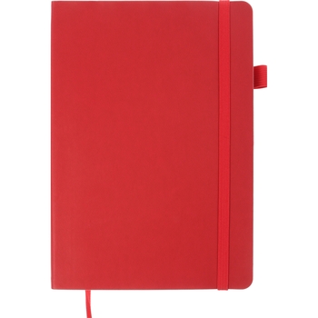 Блокнот деловой Buromax Logo2U Brief А5 96 л. в линейку обложка искусственная кожа красный (BM.295204-05) - Pampik