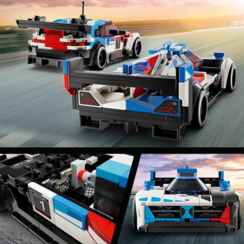 Конструктор LEGO Speed ​​Champions Автомобілі для гонки BMW M4 GT3 та BMW M Hybrid V8, 676 деталей (76922) - Pampik - 5