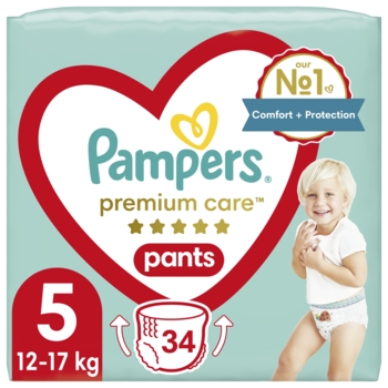 Підгузки-трусики Pampers Premium Care Pants 5 (12-17 кг), 34 шт. - Pampik