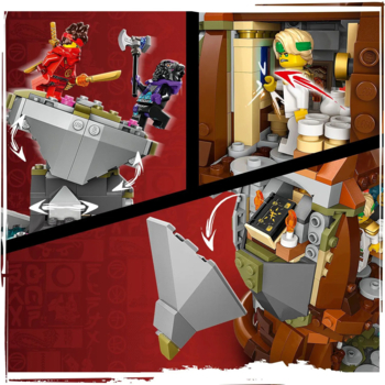 Конструктор LEGO NINJAGO Храм каменю дракона, 1212 деталей (71819) - Pampik - 6