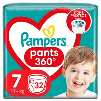 Підгузки-трусики Pampers Pants 7 (17+ кг), 32 шт. - Pampik