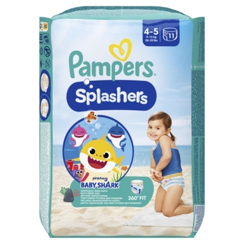 Підгузки-трусики для плавання Pampers Splashers 4-5 (9-15 кг), 11 шт. - Pampik - 3