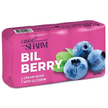 Мило тверде Grand Шарм Чорниця, 350 г (5 шт. по 70 г) - Pampik