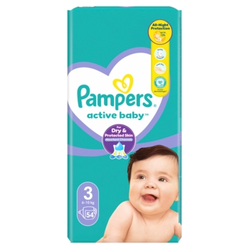 Підгузки на липучках Pampers Active Baby 3 (6-10 кг), 54 шт. - Pampik - 2