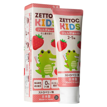 Детская зубная паста Zettoc Nippon Style Kids Strawberry, со вкусом клубники, 60 г - Pampik - 2
