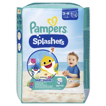 Підгузки-трусики для плавання Pampers Splashers 3-4 (6-11 кг), 12 шт. - Pampik - 2
