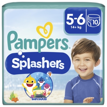 Подгузники-трусики для плавания Pampers Splashers 5-6 (12-17 кг), 10 шт. - Pampik