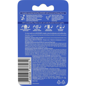 Зубна нитка Biomed Coconut & Mango, 50 м - Pampik - 2