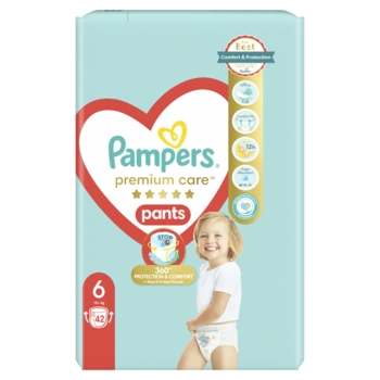 Підгузки-трусики Pampers Premium Care Pants 6 (15+ кг), 42 шт. - Pampik - 3