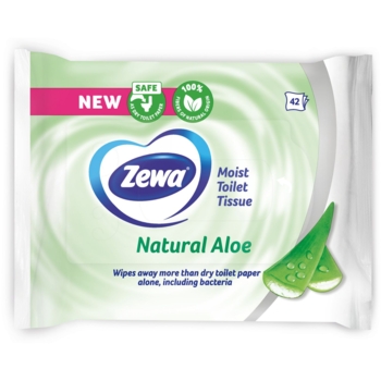 Влажная туалетная бумага Zewa Aloe Vera Moist, 42 шт. - Pampik - 2