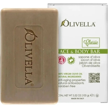 Мило для обличчя та тіла Olivella на основі оливкової олії, 100 г - Pampik