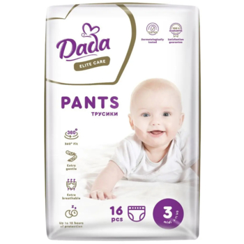 Подгузники-трусики Dada Elite Care 3 (6-11 кг), 16 шт. - Pampik