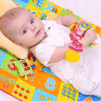 Розвиваюча іграшка-забавка Масік Вушка з прорізувачем, рожевий (МС 030601-04) - Pampik - 5