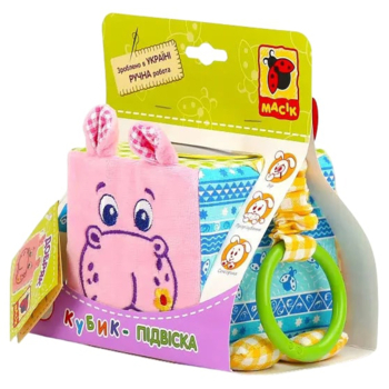 Подвеска-кубик Масік Зоо Бегемот Добряк (МС 110202-02) - Pampik - 3