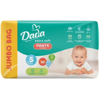 Подгузники-трусики Dada Extra Soft 5 (12-17 кг), 60 шт. - Pampik