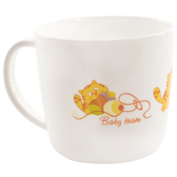 Чашка детская Baby Team, 250 мл, белая (6006) - Pampik - 2