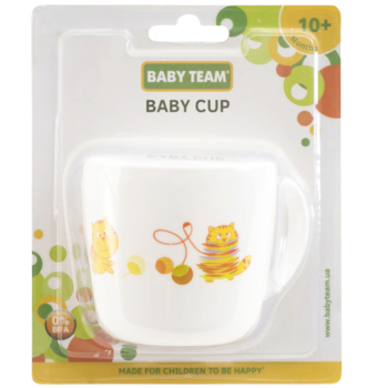 Чашка детская Baby Team, 250 мл, белая (6006) - Pampik - 3