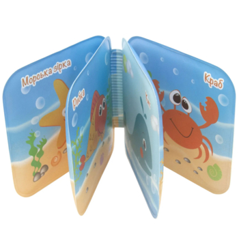 Іграшка-книжка для ванни Baby Team Морські мешканці (8740) - Pampik - 7