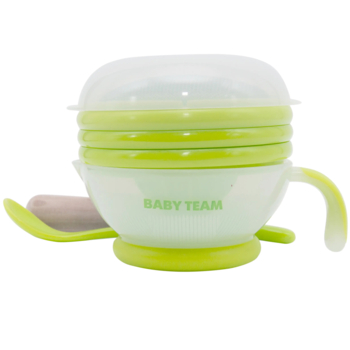 Набір для годування Baby Team, зелений (6095) - Pampik